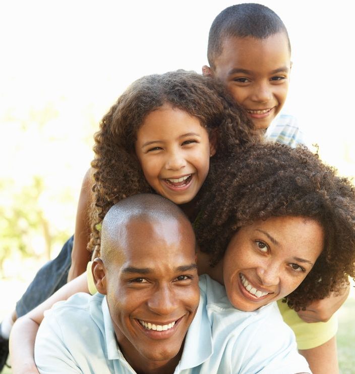 Family smiling